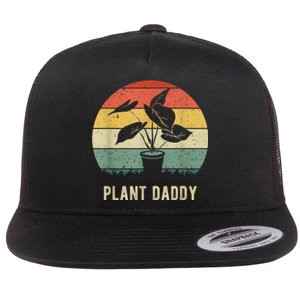 Plant Daddy Nature Botanical Gardener Plant Dad Gardening Flat Bill Trucker Hat