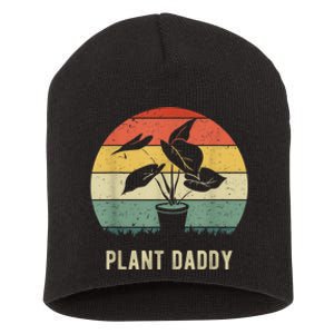 Plant Daddy Nature Botanical Gardener Plant Dad Gardening Short Acrylic Beanie