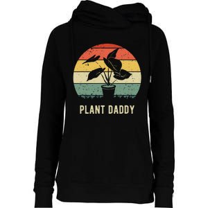 Plant Daddy Nature Botanical Gardener Plant Dad Gardening Womens Funnel Neck Pullover Hood