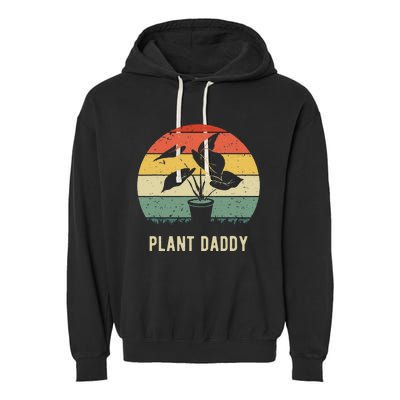 Plant Daddy Nature Botanical Gardener Plant Dad Gardening Garment-Dyed Fleece Hoodie