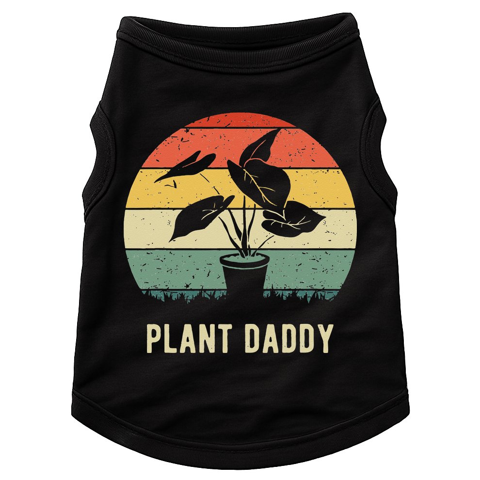Plant Daddy Nature Botanical Gardener Plant Dad Gardening Doggie Tank