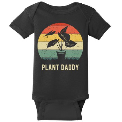 Plant Daddy Nature Botanical Gardener Plant Dad Gardening Baby Bodysuit
