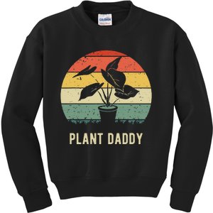 Plant Daddy Nature Botanical Gardener Plant Dad Gardening Kids Sweatshirt