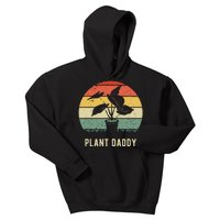 Plant Daddy Nature Botanical Gardener Plant Dad Gardening Kids Hoodie