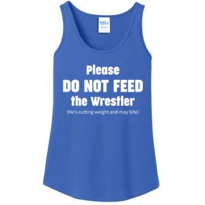 Please Do Not Feed The Wrestler Funny Wrestling Gift Ladies Essential Tank