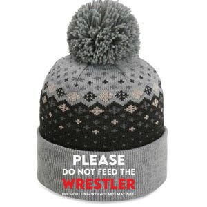 Please Do Not Feed The Wrestler Wrestling  The Baniff Cuffed Pom Beanie