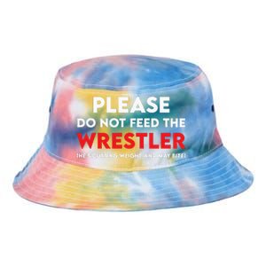 Please Do Not Feed The Wrestler Wrestling  Tie Dye Newport Bucket Hat