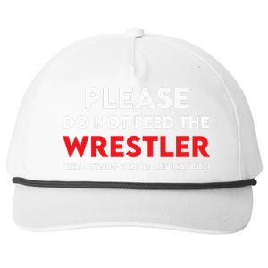 Please Do Not Feed The Wrestler Wrestling  Snapback Five-Panel Rope Hat