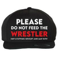 Please Do Not Feed The Wrestler Wrestling  Wool Snapback Cap