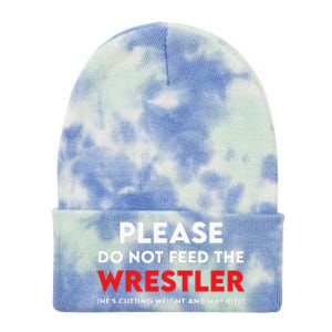 Please Do Not Feed The Wrestler Wrestling  Tie Dye 12in Knit Beanie