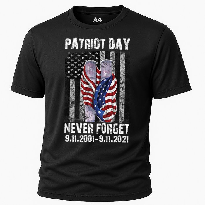 Patriot Day Never Forget 9/11 20th Anniversary Cooling Performance Crew T-Shirt