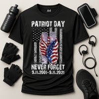 Patriot Day Never Forget 9/11 20th Anniversary Cooling Performance Crew T-Shirt