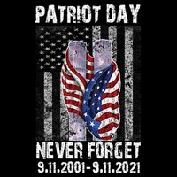Patriot Day Never Forget 9/11 20th Anniversary Cooling Performance Crew T-Shirt