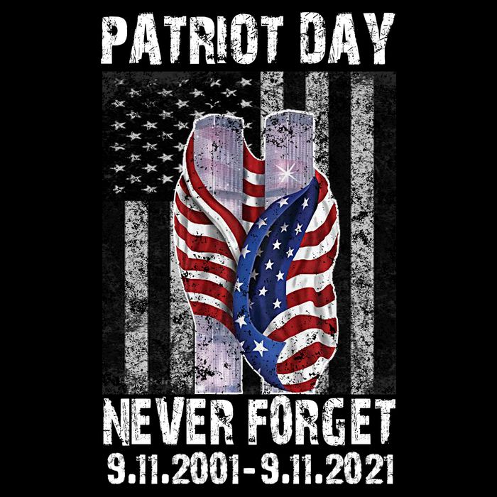 Patriot Day Never Forget 9/11 20th Anniversary Cooling Performance Crew T-Shirt