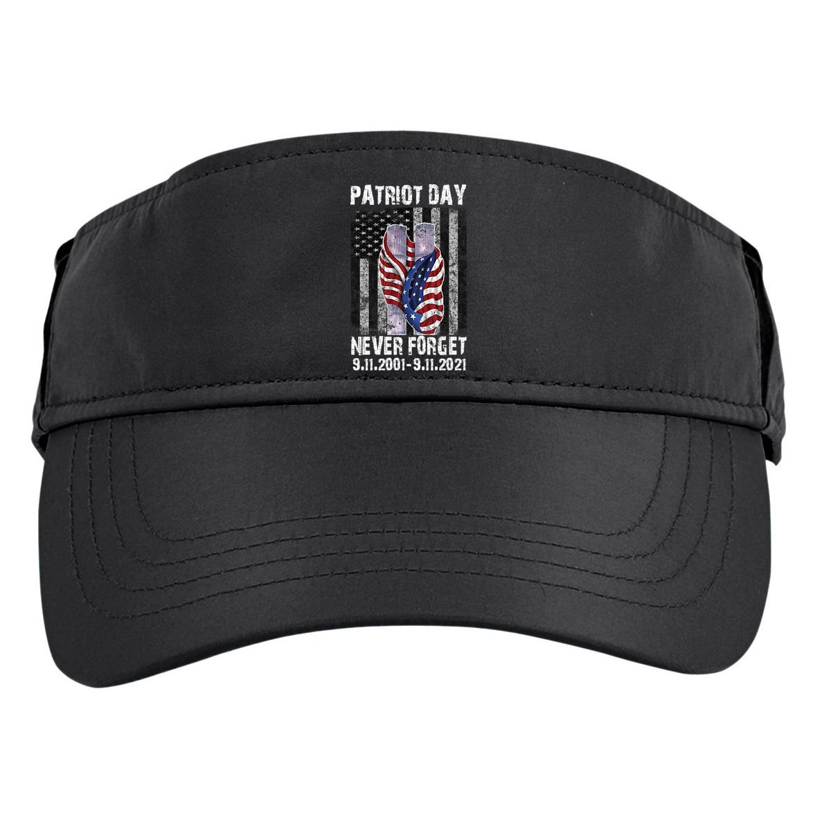 Patriot Day Never Forget 9/11 20th Anniversary Adult Drive Performance Visor
