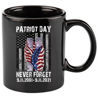 Patriot Day Never Forget 9/11 20th Anniversary 11oz C Handle Ceramic Mug