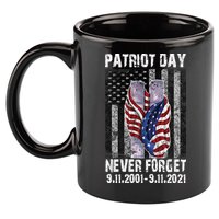 Patriot Day Never Forget 9/11 20th Anniversary 11oz C Handle Ceramic Mug