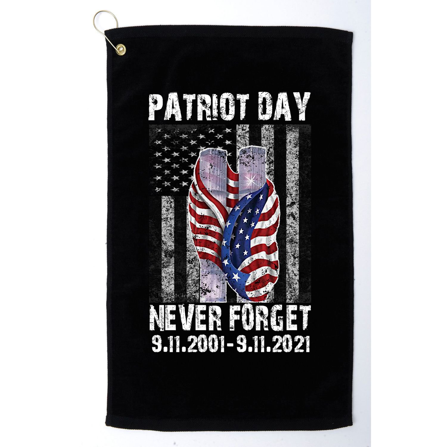 Patriot Day Never Forget 9/11 20th Anniversary Golf Towel