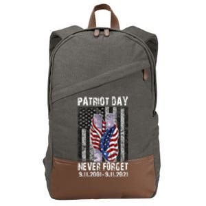 Patriot Day Never Forget 9/11 20th Anniversary Cotton Canvas Backpack