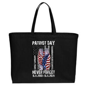 Patriot Day Never Forget 9/11 20th Anniversary Cotton Canvas Jumbo Tote