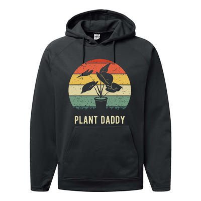 Plant Daddy Nature Botanical Gardener Plant Dad Gardening Performance Fleece Hoodie