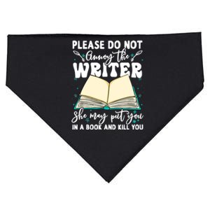 Please Do Not Annoy Gift The Writer Funny Novelist Writing Hobby Gift USA-Made Doggie Bandana