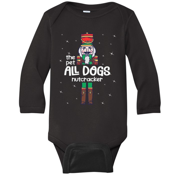 Pet Dogs Nutcracker Family Matching Funny Pajama Baby Long Sleeve Bodysuit