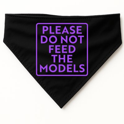 Please do not feed the models USA-Made Doggie Bandana
