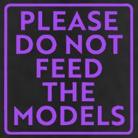 Please do not feed the models 25L Jumbo Tote