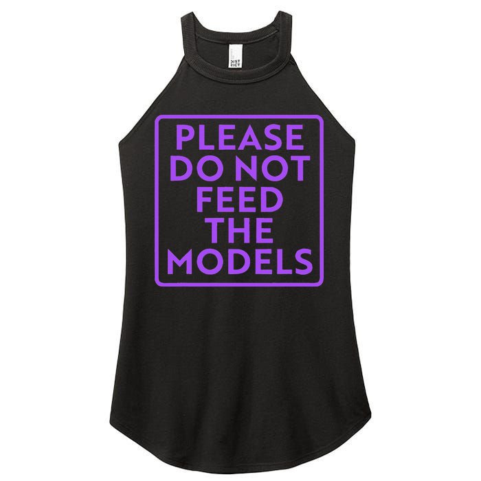 Please do not feed the models Women's Perfect Tri Rocker Tank