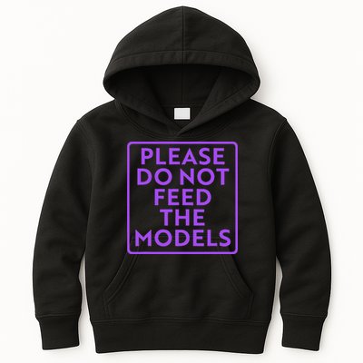 Please do not feed the models Kids Hoodie
