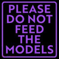 Please do not feed the models Zip Tote Bag
