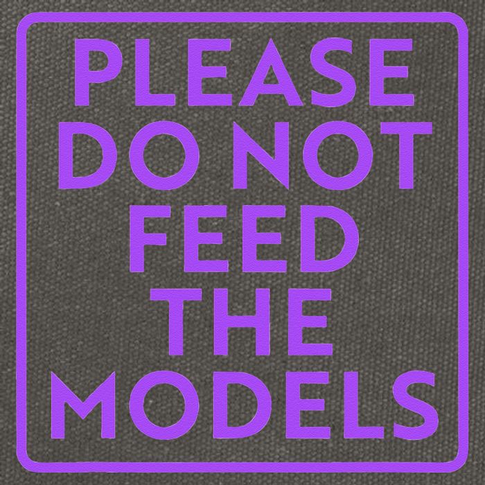 Please do not feed the models Cotton Canvas Backpack