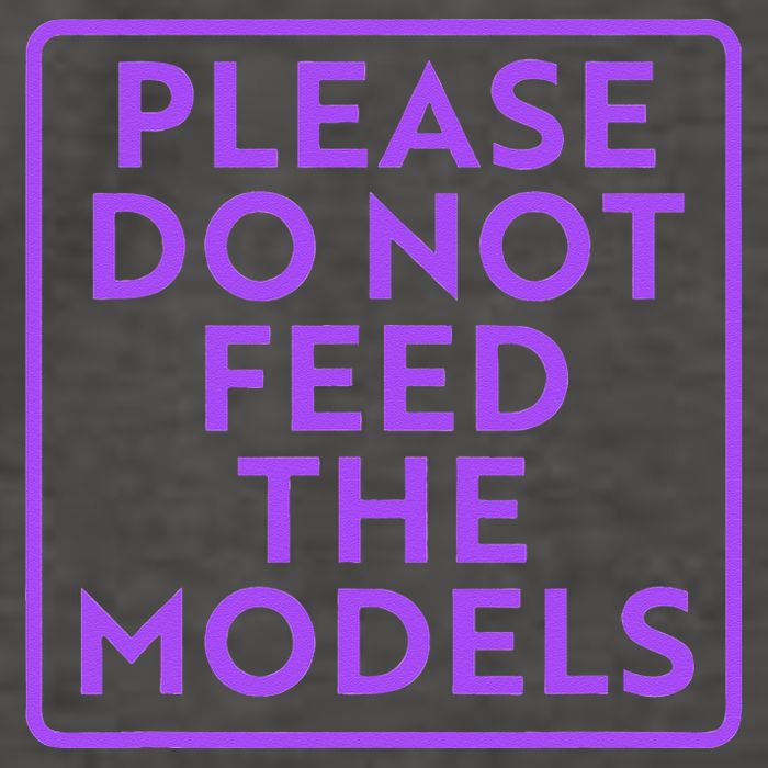 Please do not feed the models Vector Backpack