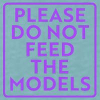 Please do not feed the models Sueded Cloud Jersey T-Shirt