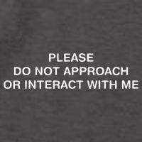 Please Do Not Approach Or Interact With Me Vector Backpack