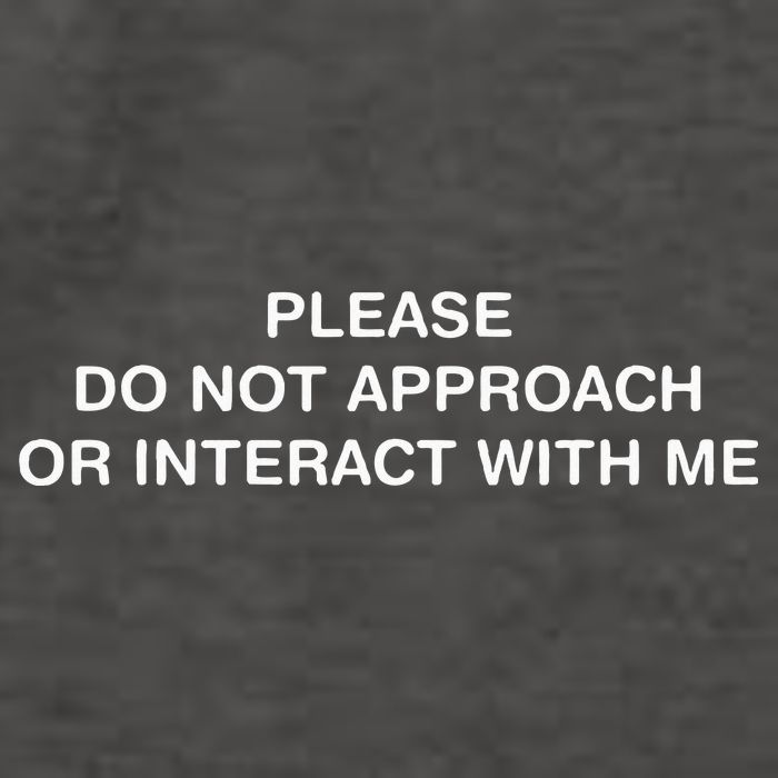 Please Do Not Approach Or Interact With Me Vector Backpack
