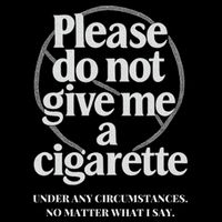 Please Do Not Give Me A Cigarette Stop Smoking Drawstring Bag