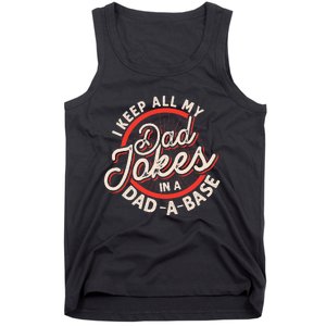 Programmer Dad Nerdy Father Database Geeky Dad Jokes Tank Top