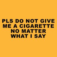 Please Do Not Give Me A Cigarette No Matter What I Say Funny Sustainable Knit Beanie