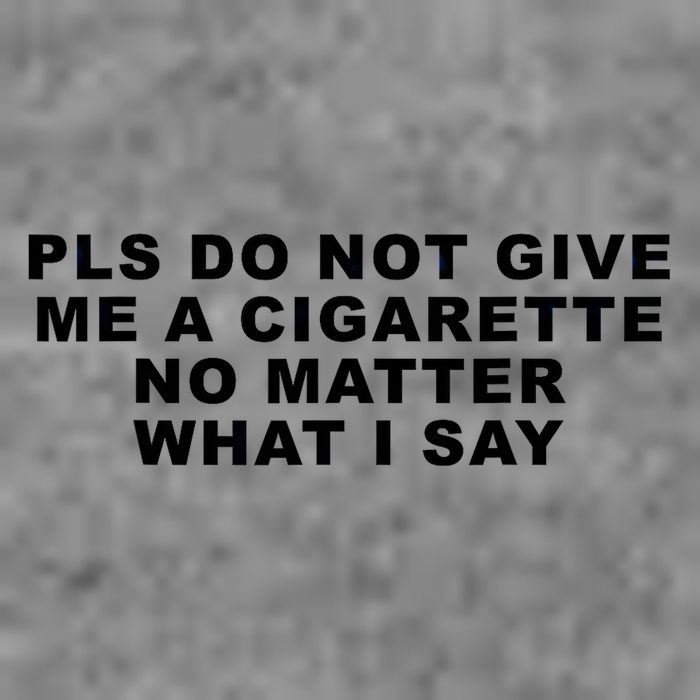 Please Do Not Give Me A Cigarette No Matter What I Say Funny 7-Panel Snapback Hat