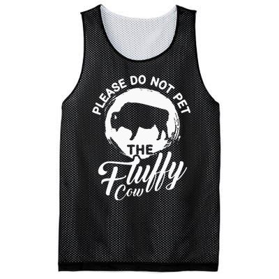 Please Do Not Pet The Fluffy Cow Bison Lovers Mesh Reversible Basketball Jersey Tank