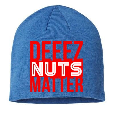 Patriotic Deez Nuts Matter Political Joke Black Lives Xmas Funny Gift Sustainable Beanie