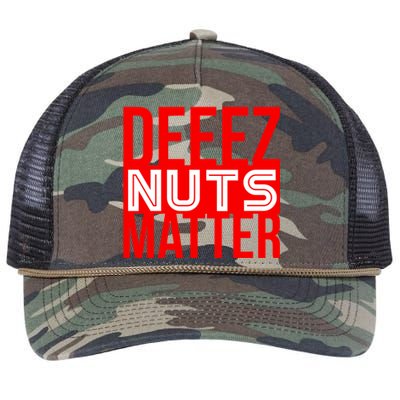 Patriotic Deez Nuts Matter Political Joke Black Lives Xmas Funny Gift Retro Rope Trucker Hat Cap