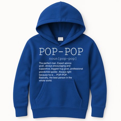 PopPop Definition Noun Grandpa Grandparents Day Funny Gift Kids Hoodie