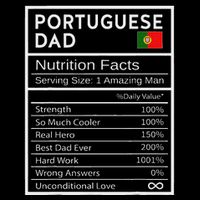 Portuguese Dad Nutrition Facts National Pride Gift For Dad Poster