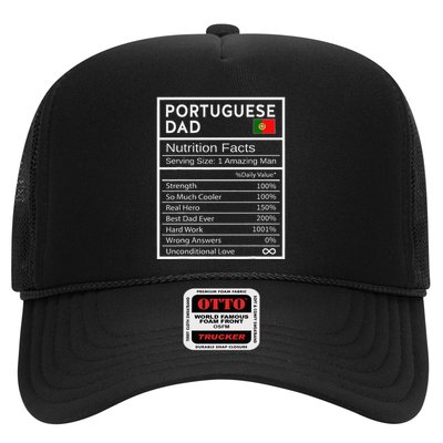 Portuguese Dad Nutrition Facts National Pride Gift For Dad Trucker Hat