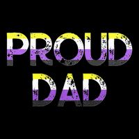Proud Dad Non Binary Pride Flag Lgbt Fathers Day Full-Length Apron With Pockets