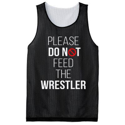 Please Do Not Feed The Wrestler Funny Wrestling Coach  Mesh Reversible Basketball Jersey Tank