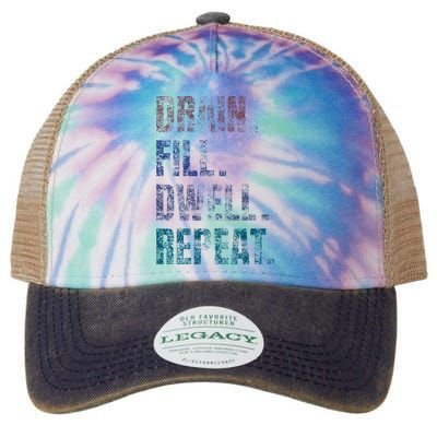 Peritoneal Dialysis Nurse Kidney Disease Funny Nursing Legacy Tie Dye Trucker Hat